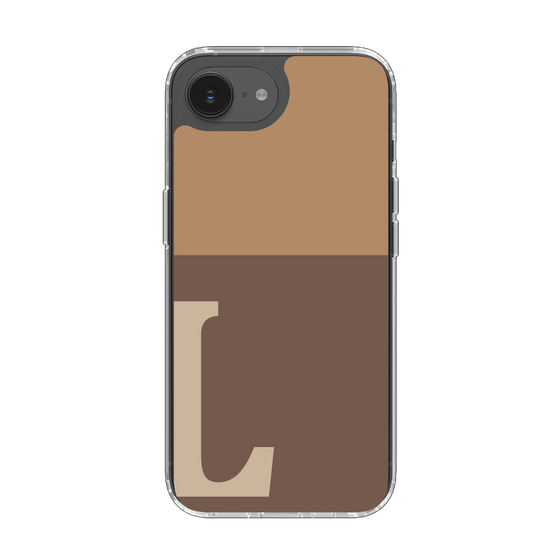 Slim Protection Case［ Original - initial two tone - L brown ］