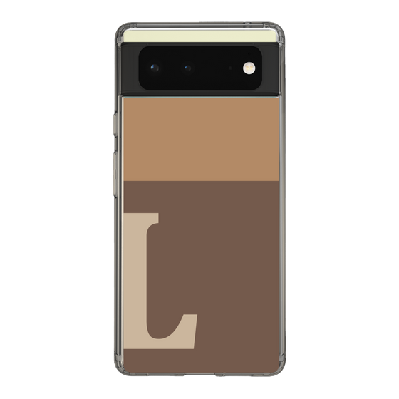 Slim Protection Case［ Original - initial two tone - L brown ］