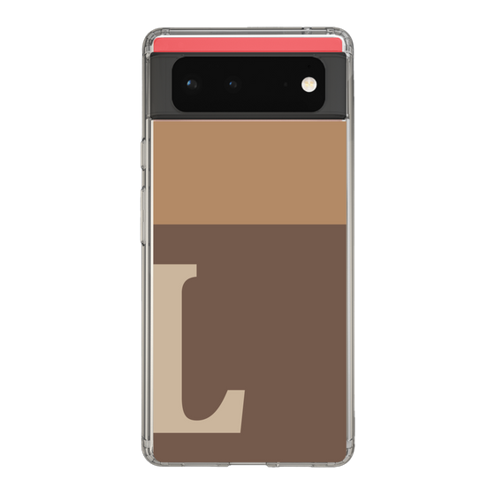 Slim Protection Case［ Original - initial two tone - L brown ］