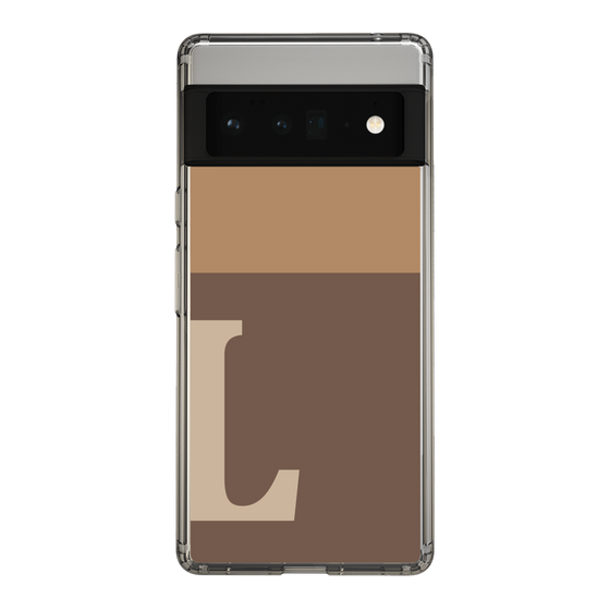 Slim Protection Case［ Original - initial two tone - L brown ］