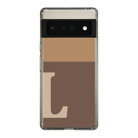 Slim Protection Case［ Original - initial two tone - L brown ］