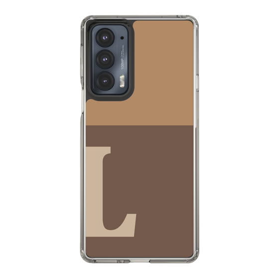 Slim Protection Case［ Original - initial two tone - L brown ］