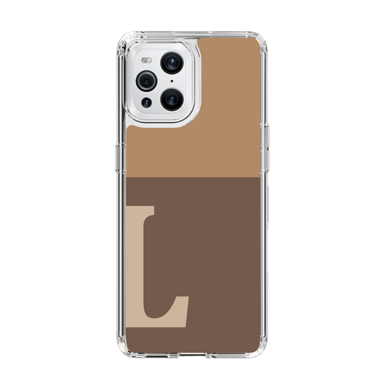 Slim Protection Case［ Original - initial two tone - L brown ］