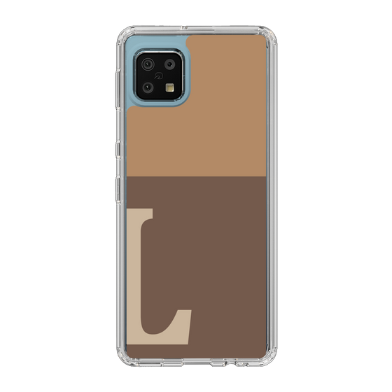 Slim Protection Case［ Original - initial two tone - L brown ］