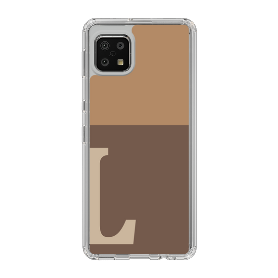 Slim Protection Case［ Original - initial two tone - L brown ］