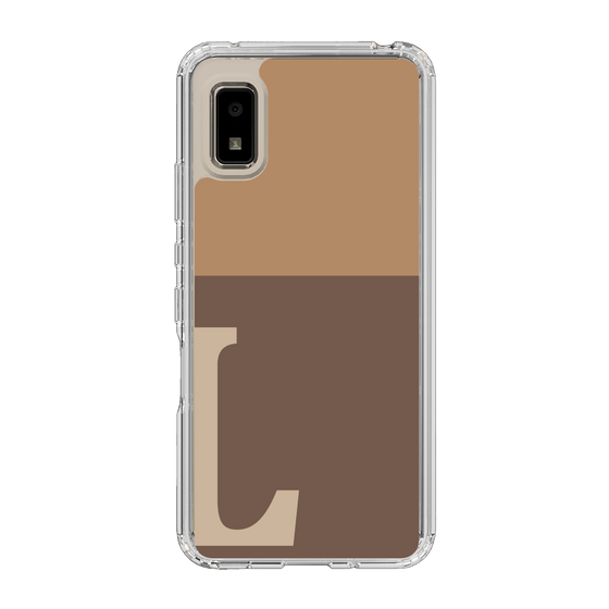 Slim Protection Case［ Original - initial two tone - L brown ］