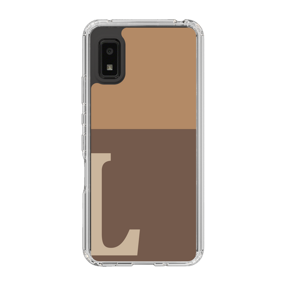 Slim Protection Case［ Original - initial two tone - L brown ］