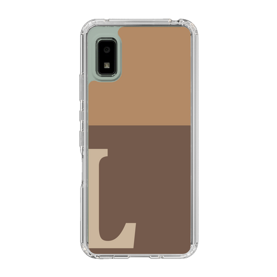Slim Protection Case［ Original - initial two tone - L brown ］