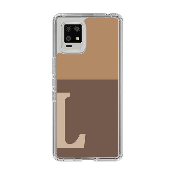 Slim Protection Case［ Original - initial two tone - L brown ］