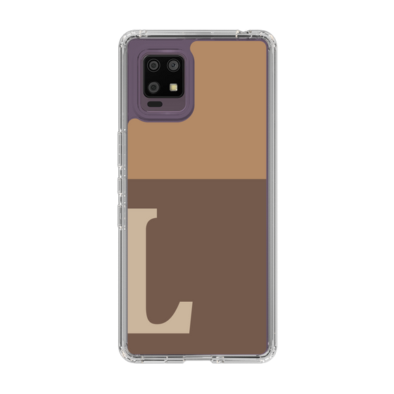 Slim Protection Case［ Original - initial two tone - L brown ］