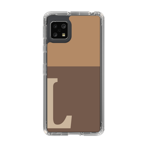 Slim Protection Case［ Original - initial two tone - L brown ］