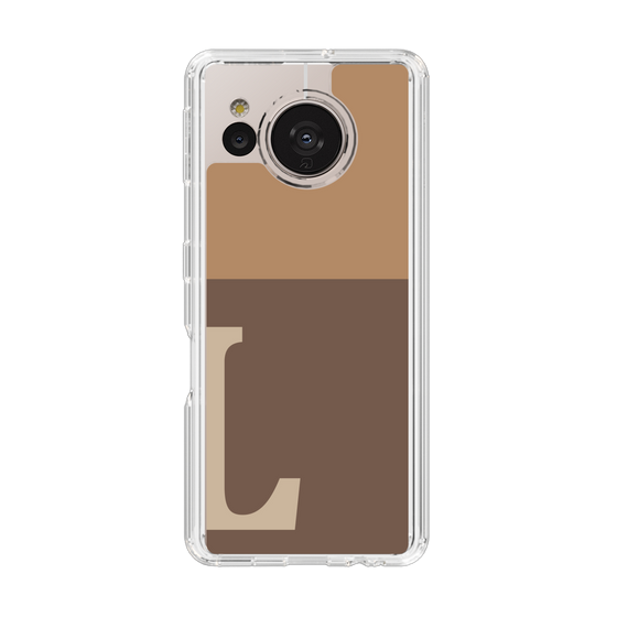 Slim Protection Case［ Original - initial two tone - L brown ］