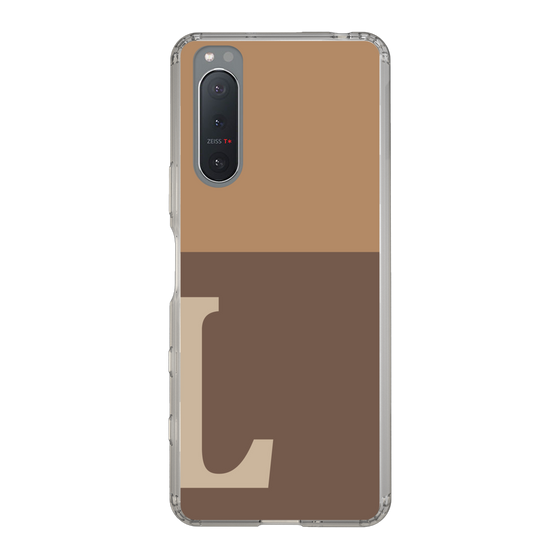 Slim Protection Case［ Original - initial two tone - L brown ］