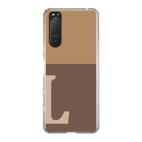 Slim Protection Case［ Original - initial two tone - L brown ］