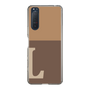 Slim Protection Case［ Original - initial two tone - L brown ］
