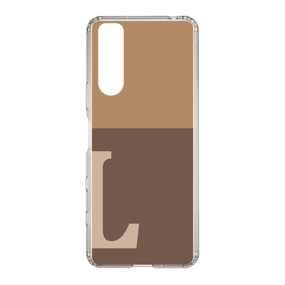 Slim Protection Case［ Original - initial two tone - L brown ］