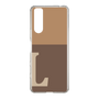 Slim Protection Case［ Original - initial two tone - L brown ］