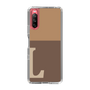 Slim Protection Case［ Original - initial two tone - L brown ］
