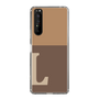 Slim Protection Case［ Original - initial two tone - L brown ］