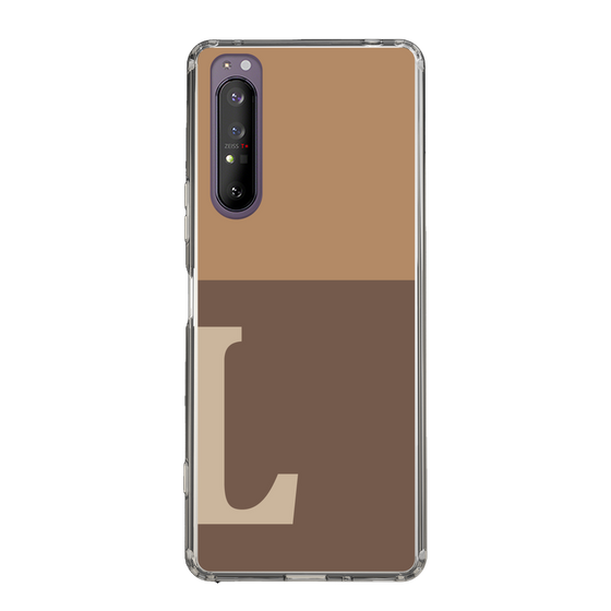 Slim Protection Case［ Original - initial two tone - L brown ］