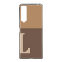 Slim Protection Case［ Original - initial two tone - L brown ］