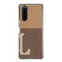 Slim Protection Case［ Original - initial two tone - L brown ］