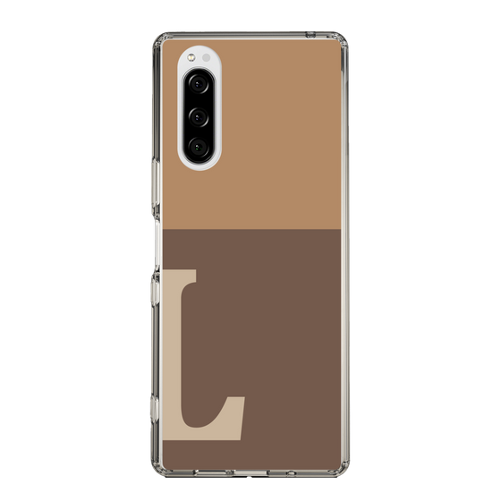 Slim Protection Case［ Original - initial two tone - L brown ］