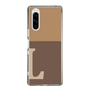 Slim Protection Case［ Original - initial two tone - L brown ］