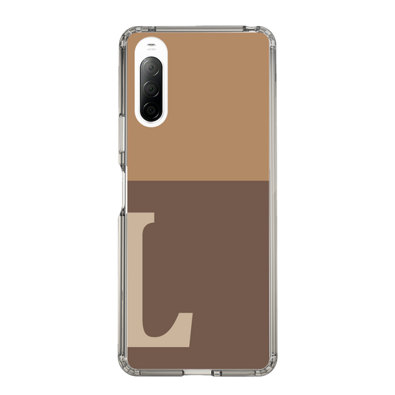 Slim Protection Case［ Original - initial two tone - L brown ］