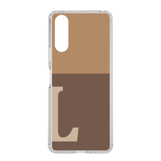 Slim Protection Case［ Original - initial two tone - L brown ］