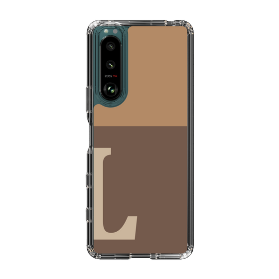 Slim Protection Case［ Original - initial two tone - L brown ］