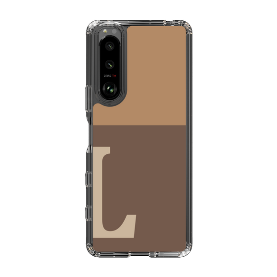 Slim Protection Case［ Original - initial two tone - L brown ］