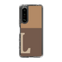 Slim Protection Case［ Original - initial two tone - L brown ］
