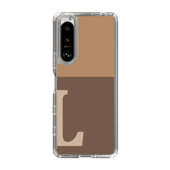 Slim Protection Case［ Original - initial two tone - L brown ］