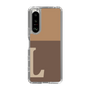 Slim Protection Case［ Original - initial two tone - L brown ］