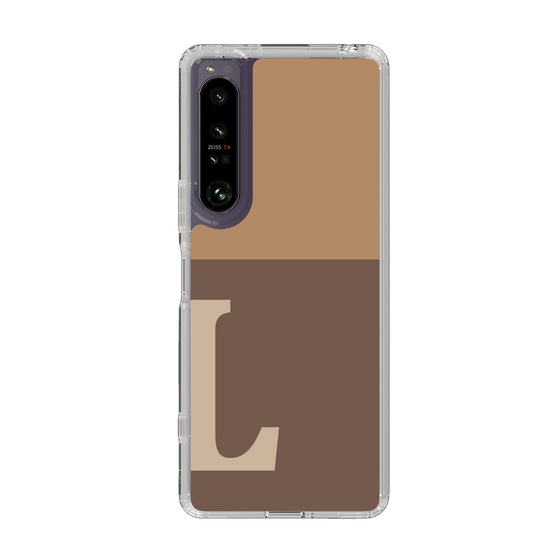 Slim Protection Case［ Original - initial two tone - L brown ］