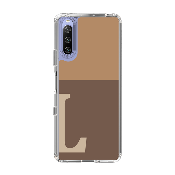 Slim Protection Case［ Original - initial two tone - L brown ］
