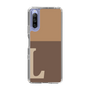 Slim Protection Case［ Original - initial two tone - L brown ］