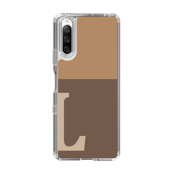 Slim Protection Case［ Original - initial two tone - L brown ］