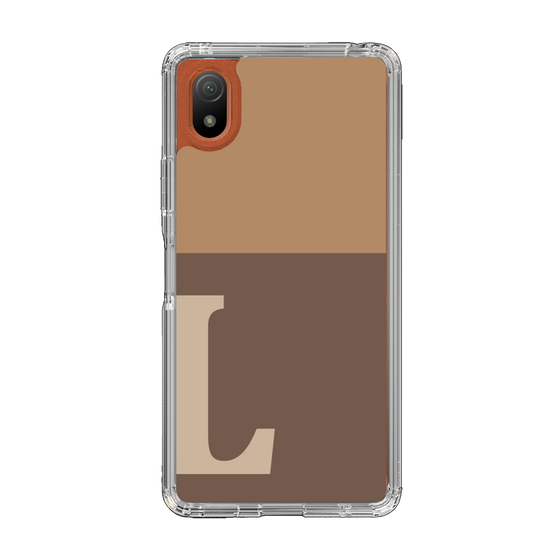 Slim Protection Case［ Original - initial two tone - L brown ］