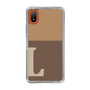 Slim Protection Case［ Original - initial two tone - L brown ］