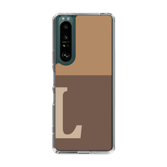 Slim Protection Case［ Original - initial two tone - L brown ］