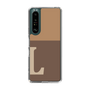 Slim Protection Case［ Original - initial two tone - L brown ］