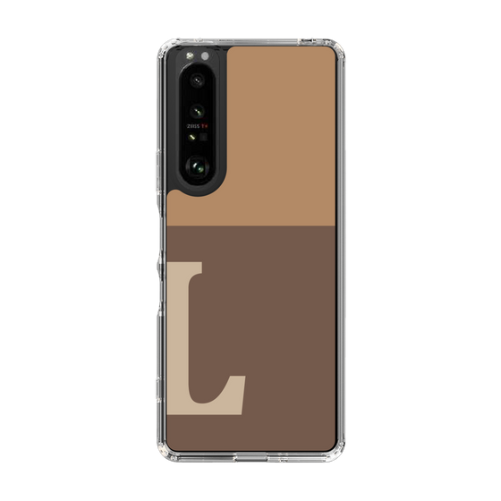 Slim Protection Case［ Original - initial two tone - L brown ］
