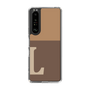 Slim Protection Case［ Original - initial two tone - L brown ］