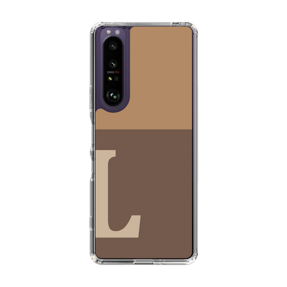 Slim Protection Case［ Original - initial two tone - L brown ］