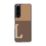 Slim Protection Case［ Original - initial two tone - L brown ］