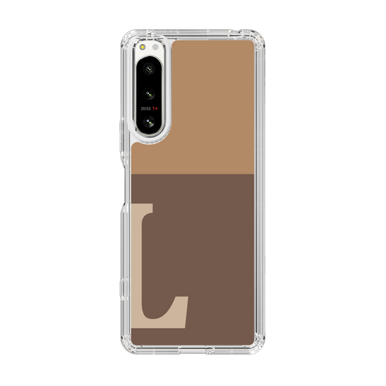 Slim Protection Case［ Original - initial two tone - L brown ］