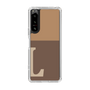 Slim Protection Case［ Original - initial two tone - L brown ］