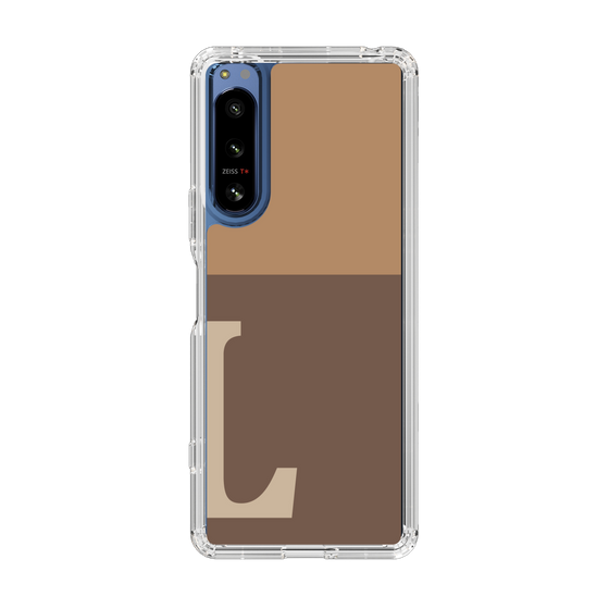 Slim Protection Case［ Original - initial two tone - L brown ］